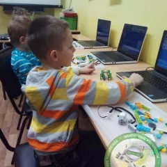 Первороботы Lego Wedo 2.0 в робошколе Электроник (ДС "Синий Кот")