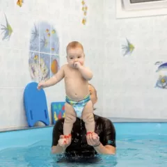 Грудничковое плавание в бассейне  Aqua Baby Club г.Красногорск ул.Народного Ополчения