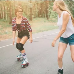 Слалом в школе "RollerSchool" (Лужники)