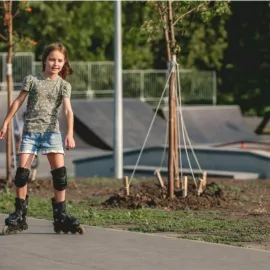 Слалом в школе "RollerSchool" (Речной вокзал)