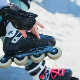 Слалом в школе "RollerSchool" (Красная Пресня)