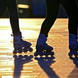 Слалом в школе "RollerSchool" (Парк Горького)