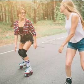 Слалом в школе "RollerSchool" (Лужники)